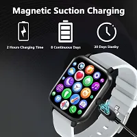 T 500, WHITE New SMART WATCH 2024 latest version Full Touch Screen Bluetooth Smartwatch with Body Temperature, Heart Rate  Oxygen Monitor Compatible with All 3G/4G/5G Android  iOS-thumb3