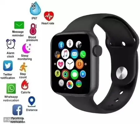I 8 PRO -MAXX New SMART WATCH 2024 latest version Full Touch Screen Bluetooth Smartwatch with Body Temperature, Heart Rate  Oxygen Monitor Compatible with All 3G/4G/5G Android  iOS-thumb0