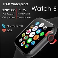 I 8 PRO -MAXX New SMART WATCH 2024 latest version Full Touch Screen Bluetooth Smartwatch with Body Temperature, Heart Rate  Oxygen Monitor Compatible with All 3G/4G/5G Android  iOS-thumb3
