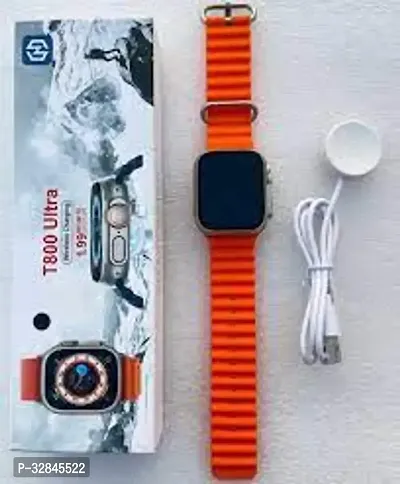 T800 ULTRA ORANGE SMART WATCH WITH WIRELESS CHARGER-thumb2