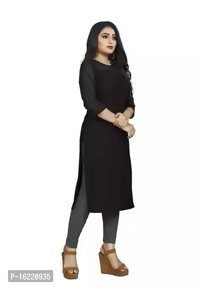 Stylish Fancy Crepe Kurta For Women-thumb0