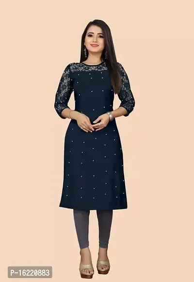 Stylish Fancy Crepe Kurta For Women