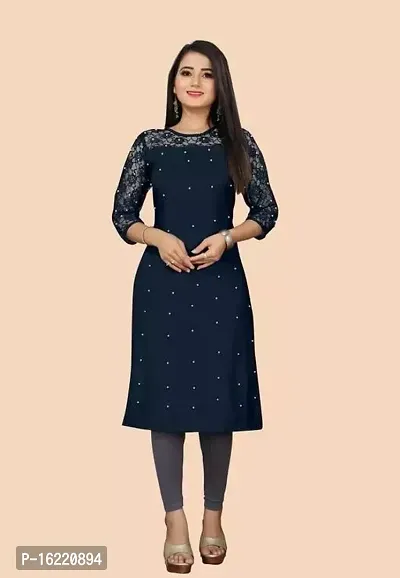 Stylish Fancy Crepe Kurta For Women