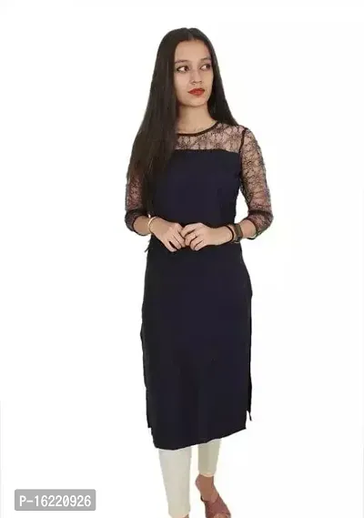 Stylish Fancy Crepe Kurta For Women