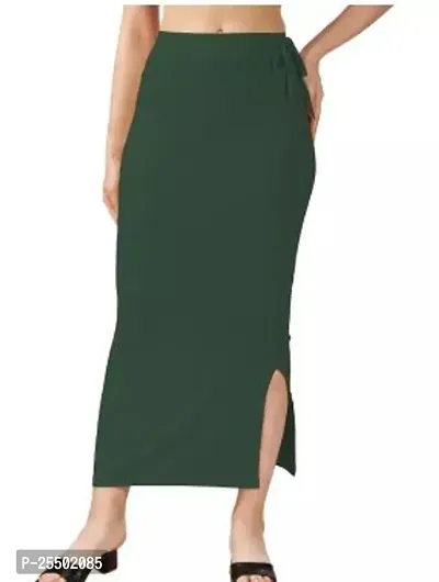Reliable Green Solid Cotton Patticoats For Women