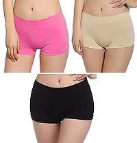 Women's Slip Shorts for Under Dresses Panties ( Multicolour) Size (26 til 32) Pack of 3-thumb3