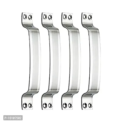 Premium Quality Stainless Steel Door And Window Handle -Diagonally Shaded -6 Inch Pack Of 4 Pc