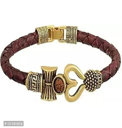 Alluring Brown Alloy Bracelets For Men-thumb0