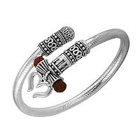 Alluring Silver Alloy Bracelets For Men-thumb1