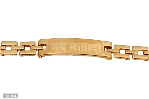 Alluring Golden Alloy Bracelets For Men-thumb2