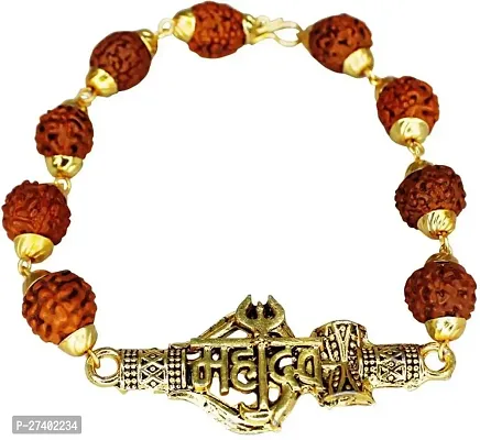 ethnic bracelet and mahadev blessing bracelet and positive energy for men and boy-thumb0