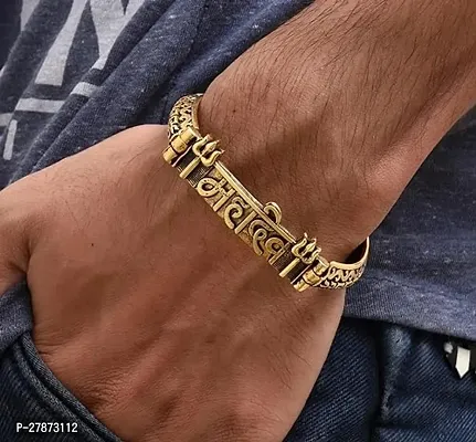 Stylish Golden Bracelets Kada For Men-thumb0