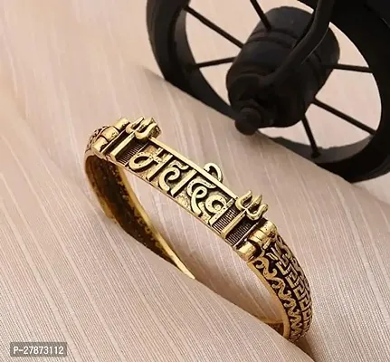 Stylish Golden Bracelets Kada For Men-thumb2