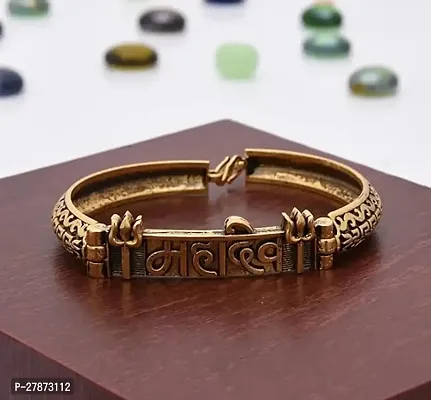 Stylish Golden Bracelets Kada For Men-thumb4