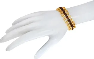 Golden Rudraksh Brass Attractive Bracelate for Men and Boys-thumb1