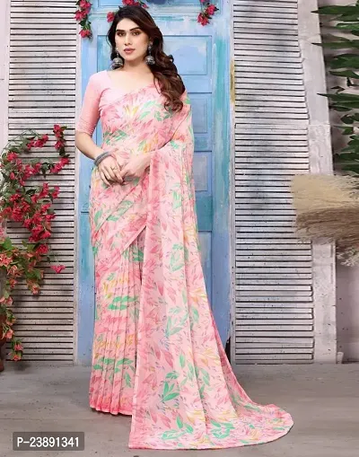 Solid/Plain Bollywood Chiffon Saree