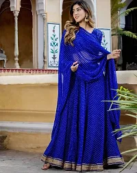Stylish Blue Poly Georgette Embellished Lehenga Choli Set For Women-thumb3