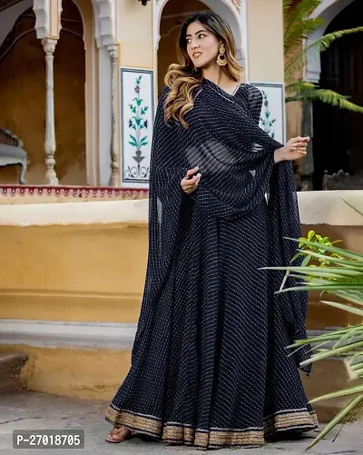 Stylish Black Poly Georgette Embellished Lehenga Choli Set For Women-thumb4
