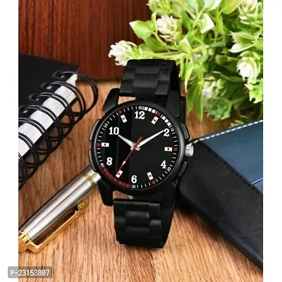 Stylish Black Metal Analog Watches For Men-thumb0