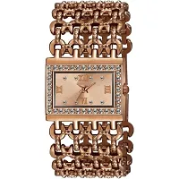 Medboo Brown Dial Rect Brown Patto Girls and Women Watch-thumb1