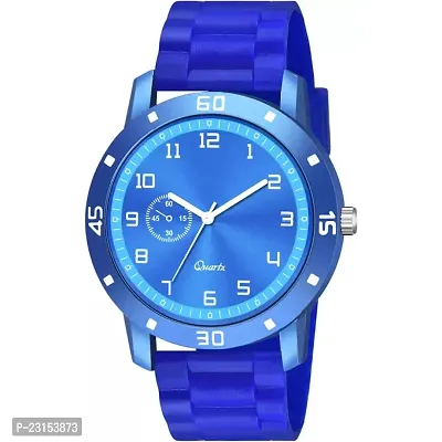 Stylish Blue Metal Analog Watches For Men-thumb2