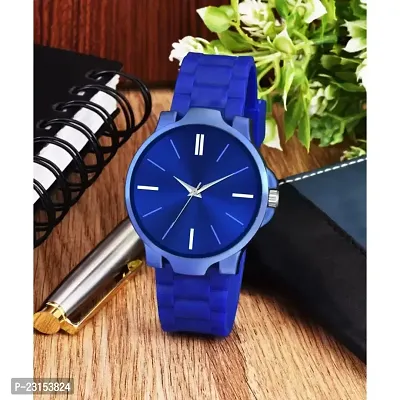 Stylish Blue Metal Analog Watches For Men
