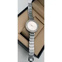 Medboo Silver Diamond BD Metal Girls and Women Watch-thumb1