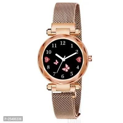 Medboo RoseGold Megnet Analog Women and Girls Watch-thumb2