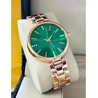 Medboo Green Dial Rose Metal BD Belt Analog Girls and Women Watch-thumb1