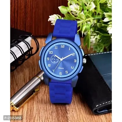 Stylish Blue Metal Analog Watches For Men-thumb2