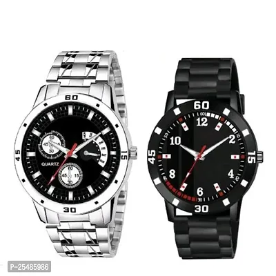 Medboo Silver Metal And 126 PU Men and Boys Watch-thumb0