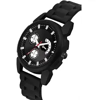 Stylish Black Metal Analog Watches For Men-thumb1