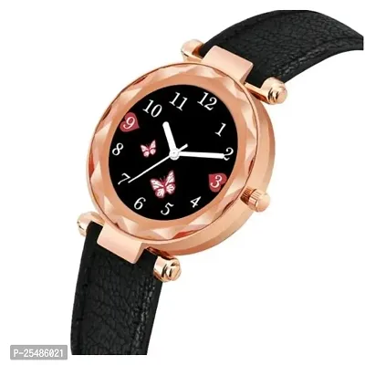 Medboo Black Dial Best Look Black Girls and Women Analog Watch-thumb3