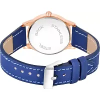 HRV Queen Dial Blue Leather Strap Watch For Girls-thumb3