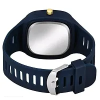 Medboo Blue Crono Square PU Men and Boys kids Watch-thumb1