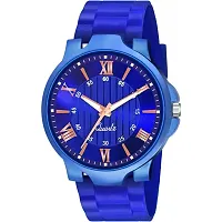 Stylish Blue Metal Analog Watches For Men-thumb1