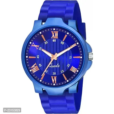 Stylish Blue Metal Analog Watches For Men-thumb2