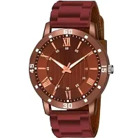 Stylish Brown Metal Analog Watches For Men-thumb1