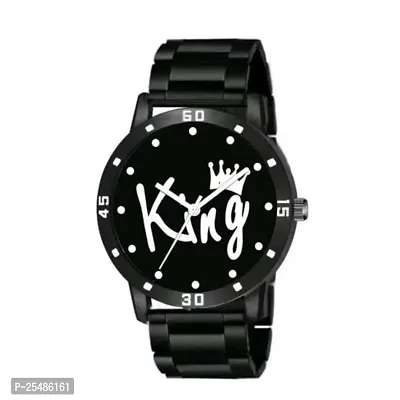 Medboo Black King Dial Cash Bumper Pu Men And Boys Watch-thumb2