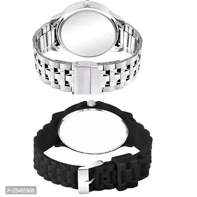 Medboo Silver Metal And PU Men and Boys Watch-thumb3