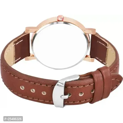 Medboo Brown Leather Analog Women and Girls Watch-thumb4