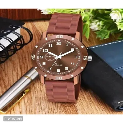Stylish Brown Metal Analog Watches For Men
