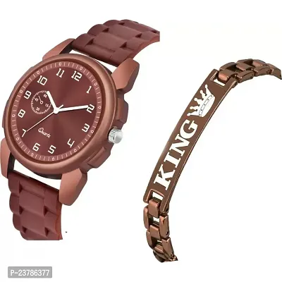 JMV Kacho Brown RR Dial With King Brown Bracelet Men Pu Watch-thumb2