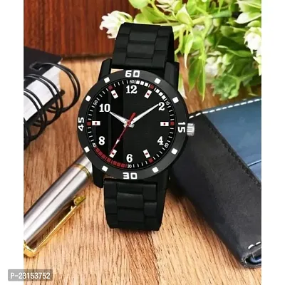 Stylish Black Metal Analog Watches For Men