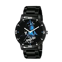 Medboo Black Chaap Dial Cash Bumper Pu Men Analog Men And Boys Watch-thumb1