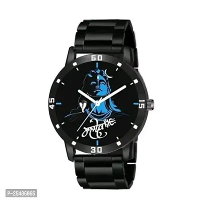 Medboo Black Chaap Dial Cash Bumper Pu Men Analog Men And Boys Watch-thumb2