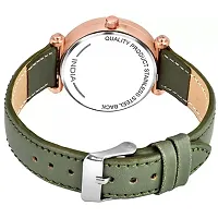 Medboo Green Leather Belt Meena Green Dial RL Girls and Women Analog Watch-thumb2