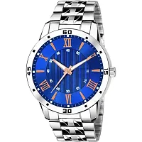 Medboo Copper Roman Blue Dial Metal Men and Boys Watch-thumb1