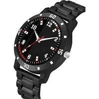 Medboo Black 126 Dial Cash Bumper Pu Men And Boys Watch-thumb2