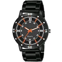 Stylish Black Metal Analog Watches For Men-thumb1